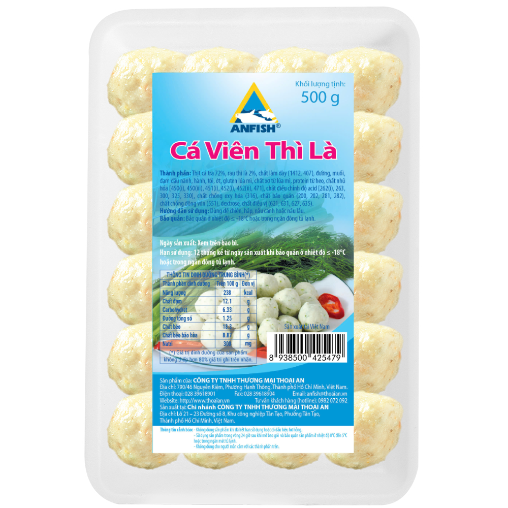 Cá Viên Thì Là Thoại An 500g - Đông Lạnh (HCK)