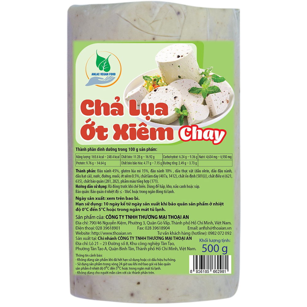 Chả lụa ớt xiêm chay