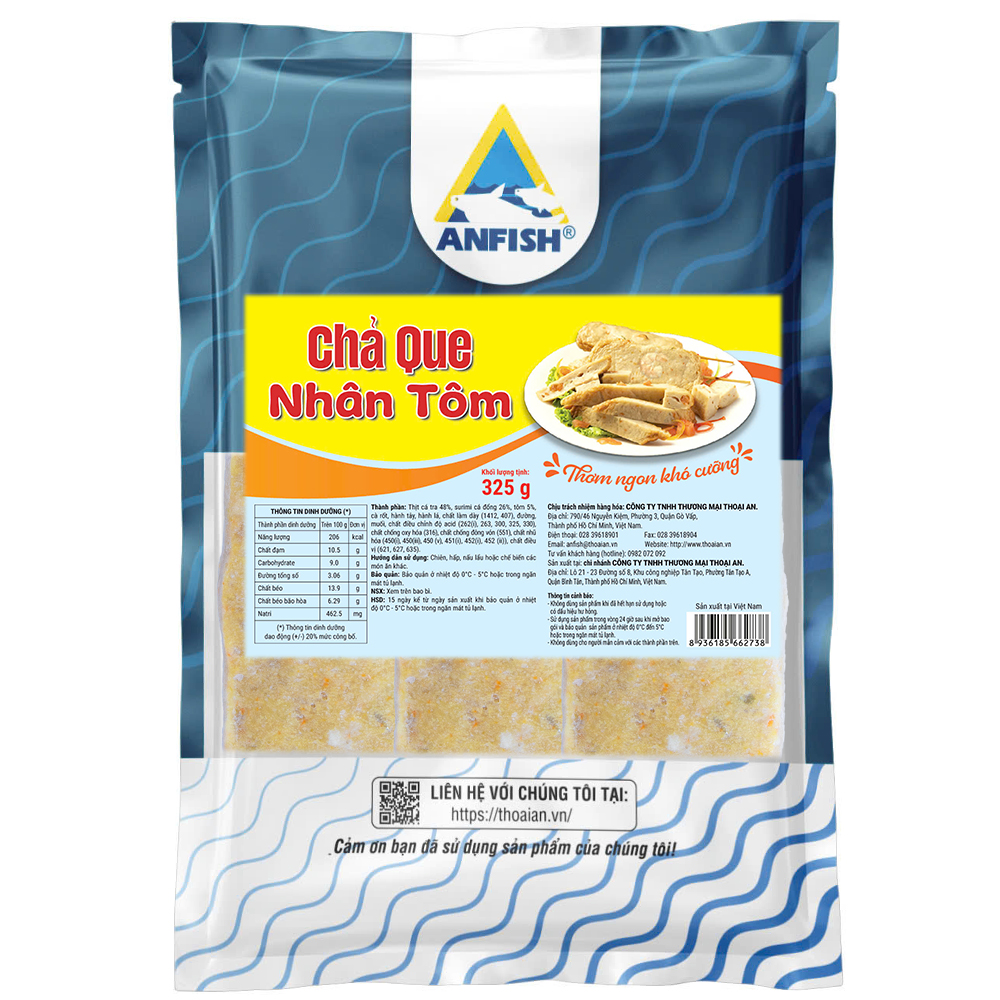 Chả que nhân tôm